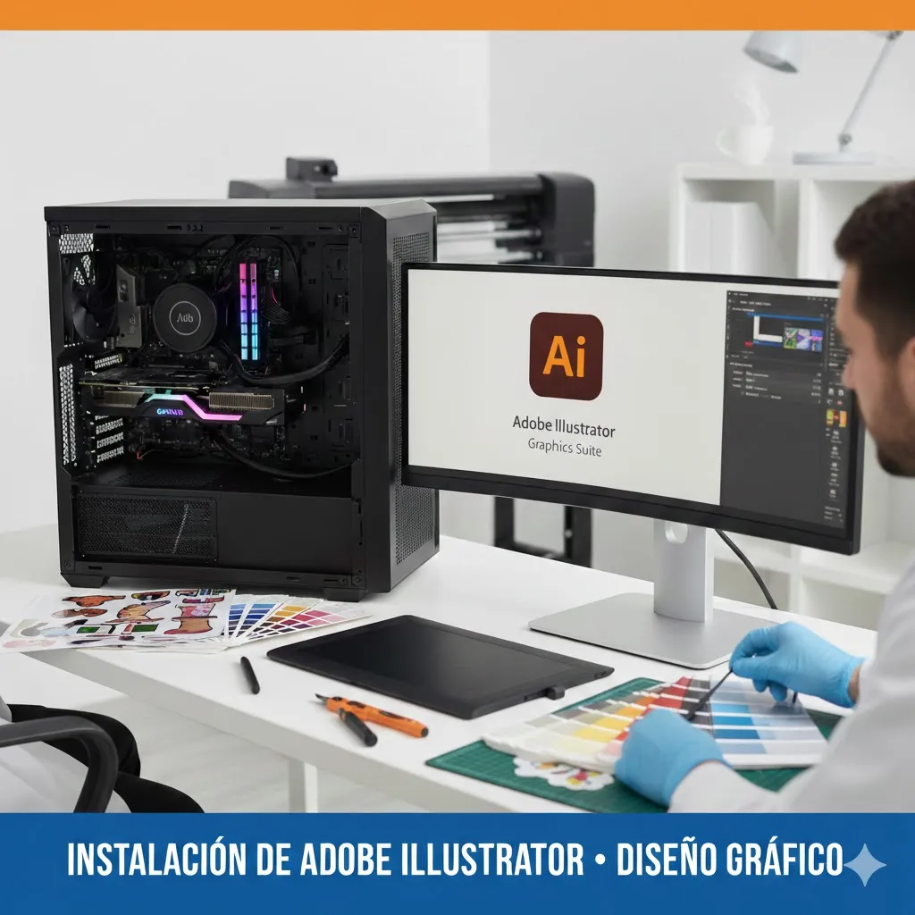 Instalación de Adobe Illustrator en Mazatlán - Soporte Técnico Profesional